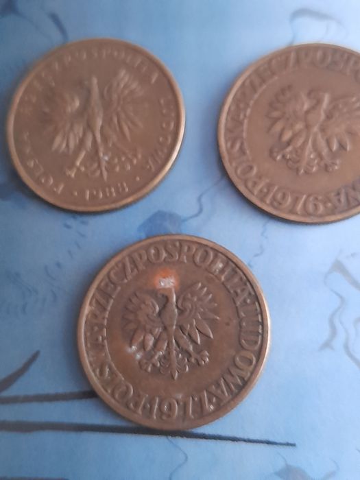 Monety 5 zl 3 szt