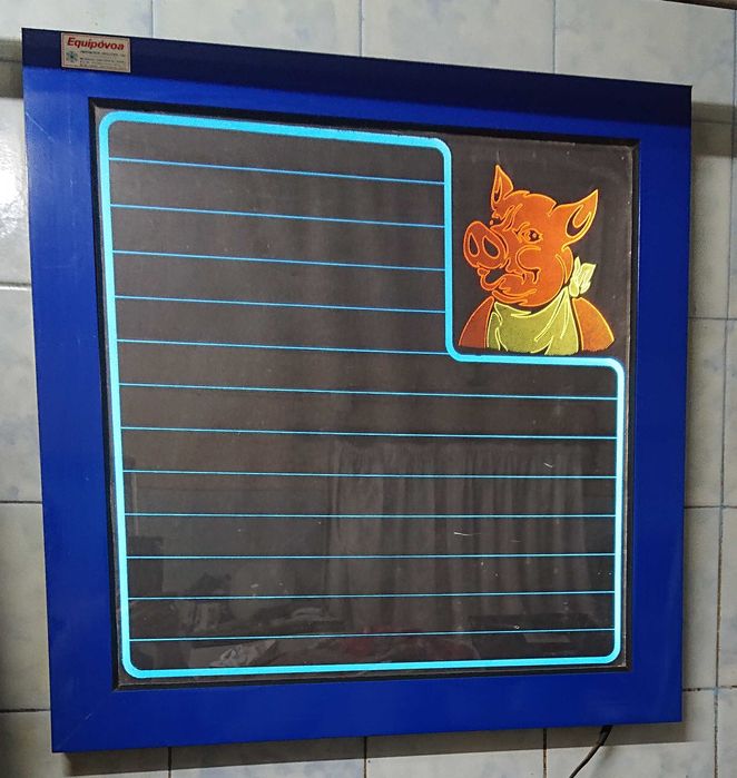 Talho - painel luminoso de preços