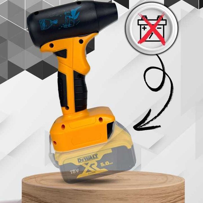 Dmuchawa akumulatorowa HOLDX 18V mocna kompaktowa kompatybilna Dewalt