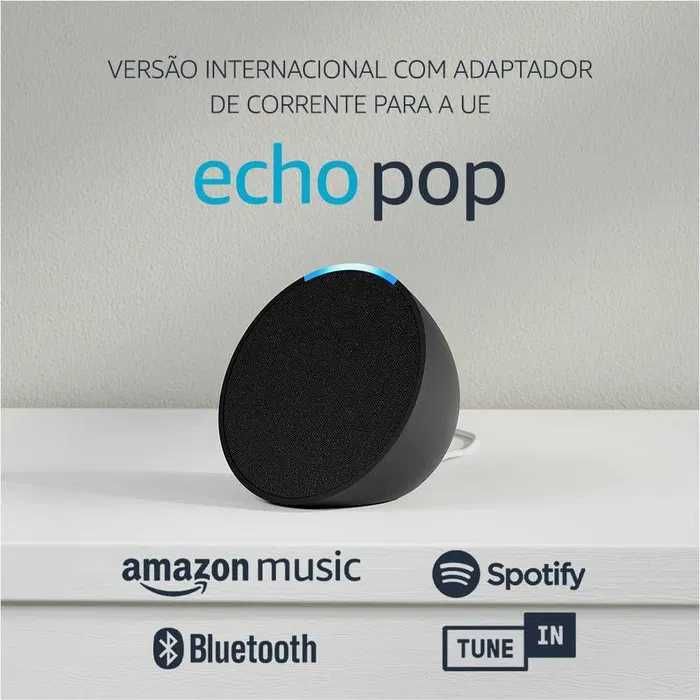 Alexa Echo Pop Coluna Inteligente Versão Internacional para Casa Smart Home NOVO SELADO