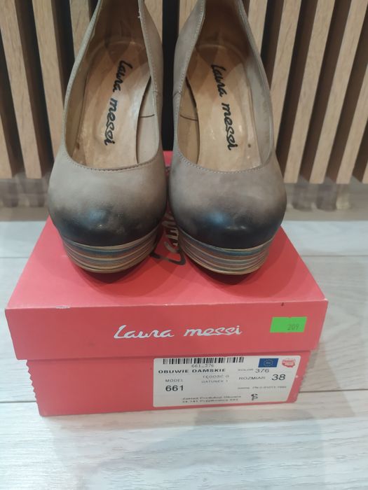 Damskie buty Laura Messi rozmiar 38 skóra