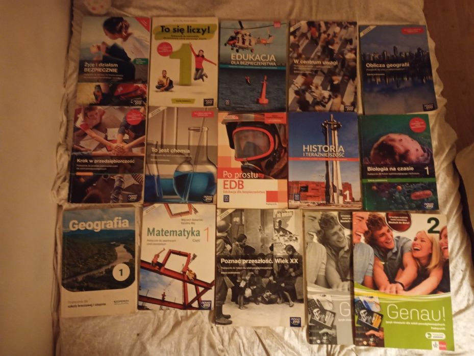 Zestaw podręczników książek do klasy I Branżowej i Liceum