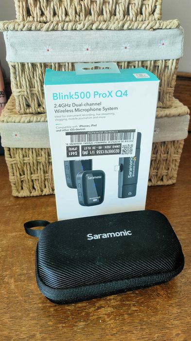 Saramonic blink500 ProX Q4 zestaw mikrofonów pod Iphone