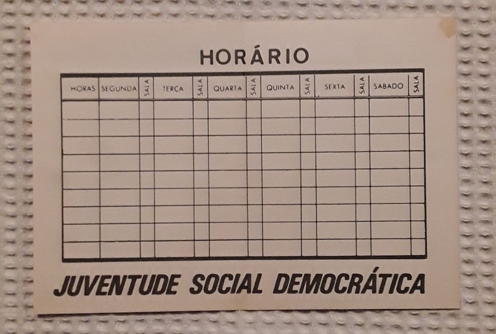 Calendários de bolso - Política (PSD, AD, PS, outros)