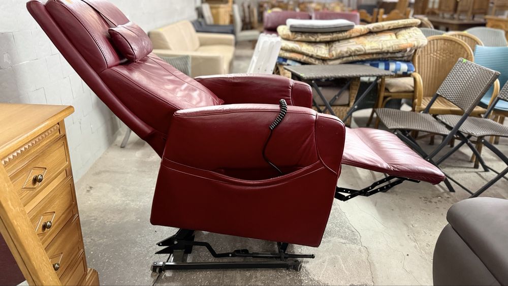 Крісло шкіряне, єлектрореклайнер, кресло кожаное, электрическое