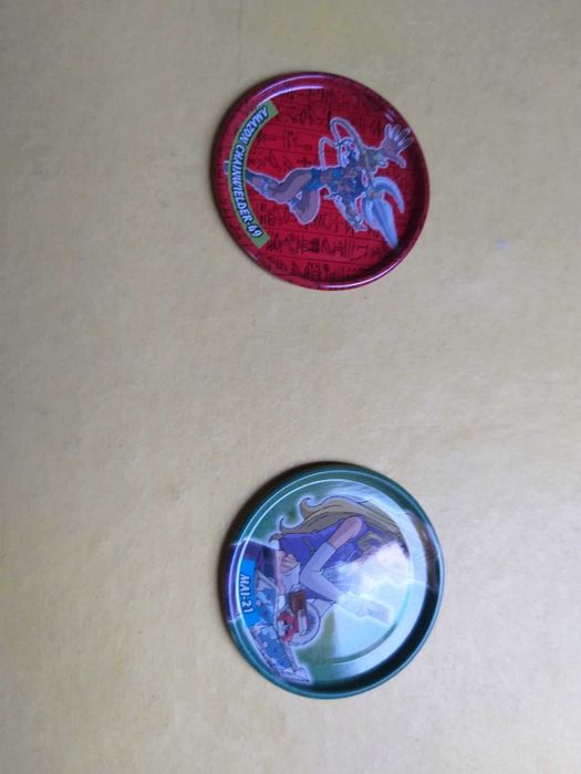 Yu-Gi-Oh metal tazos