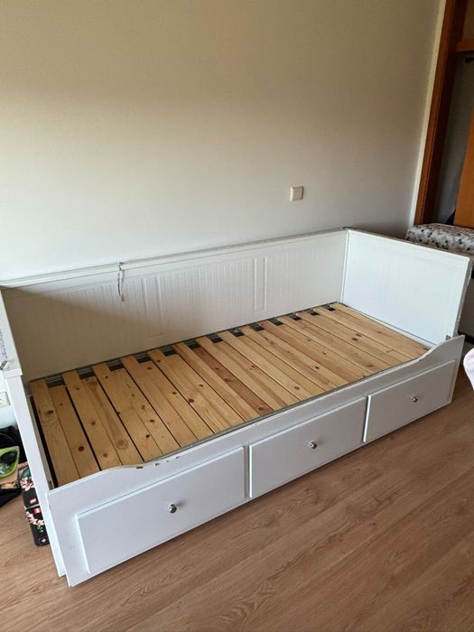 Cama dupla com 3 gavetas ikea