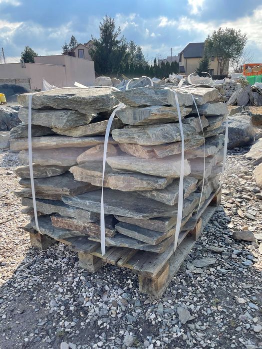 ŁUPEK SZAROGŁAZOWY Szarogłaz Kamień Kaskada Oczko Wodne Płyty Elewacja