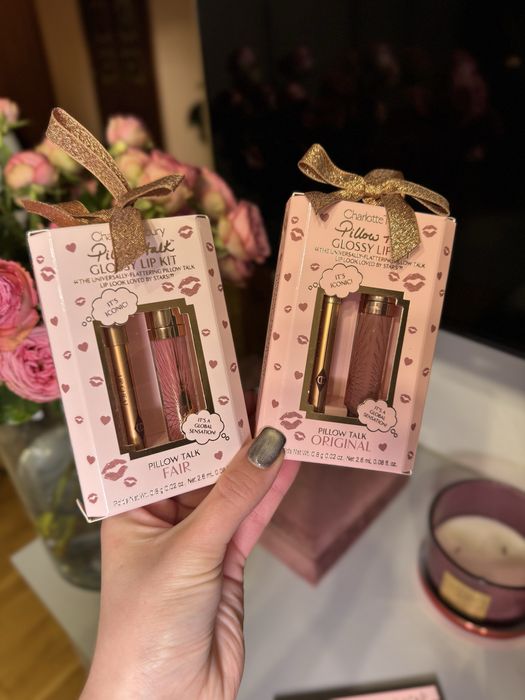Подарунковий набір Charlotte Tilbury олівець блиск pillow talk