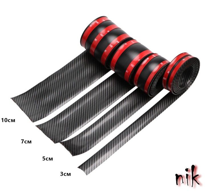 Карбонова стрічка для авто 3, 5, 7, 10см. Тюнінг, Стайлінг