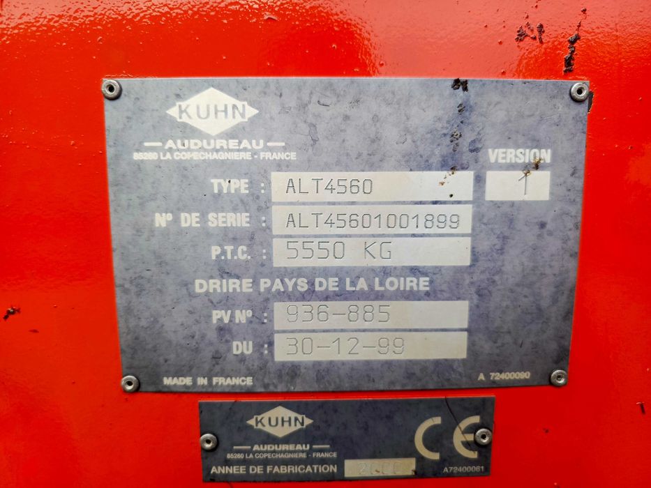 Scielarka kuhn altor 4560 sprowadzona