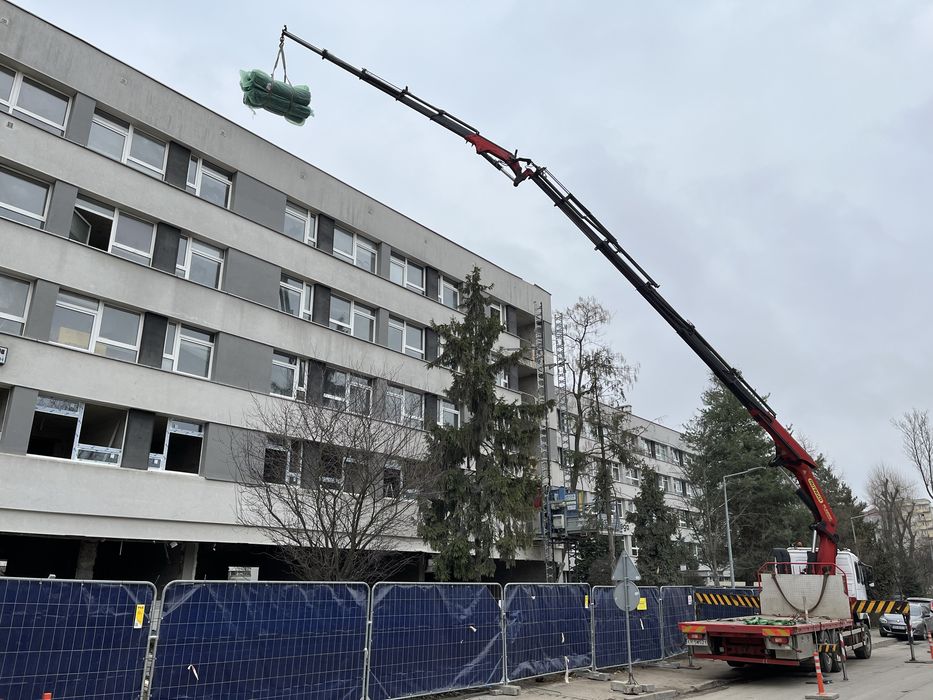 HDS 26 m Dzwig Transport