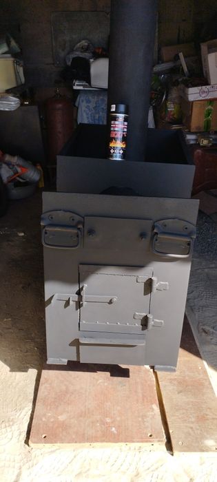 Печь для бани из толстостенного метала