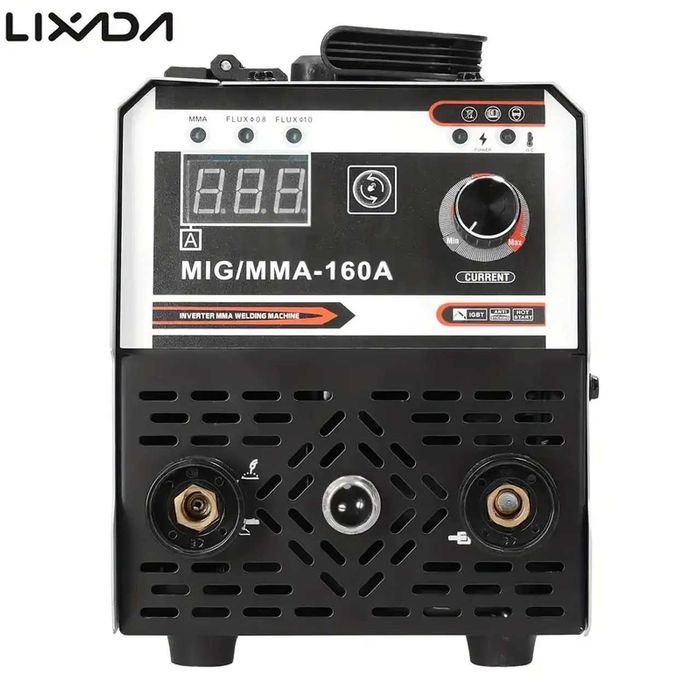 D88- Máquina soldar 160A MIG 2 Em 1, MIG Com Display Digital LED