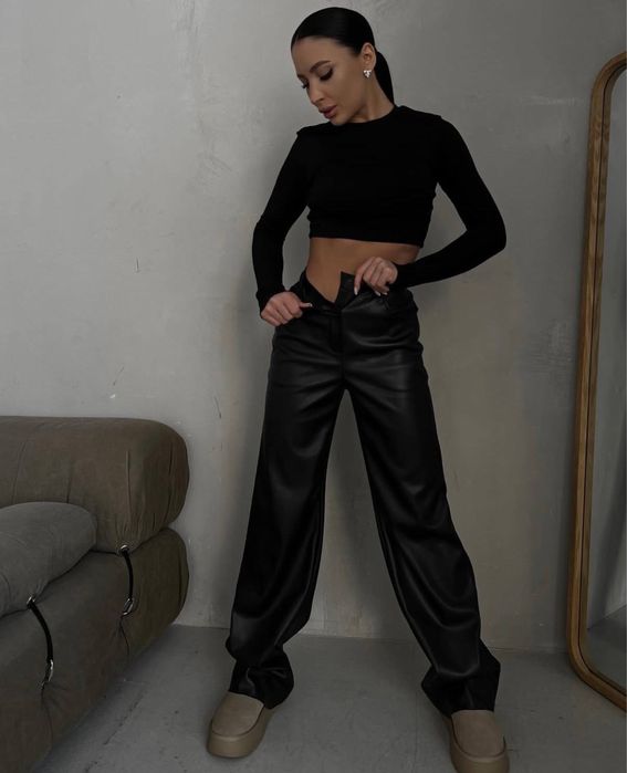 Брюки з еко шкіри штаны с эко кожы жіночі брюки