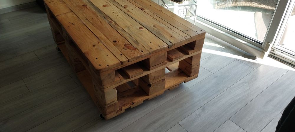 Ława drewniana z palet