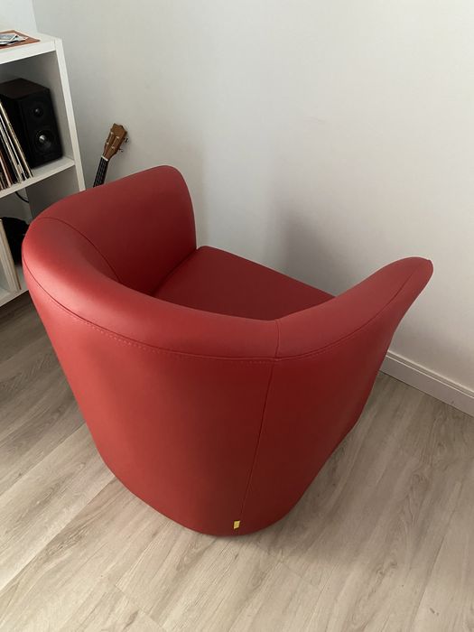 Poltronas Vermelhas Pele Sintética (2 uni)