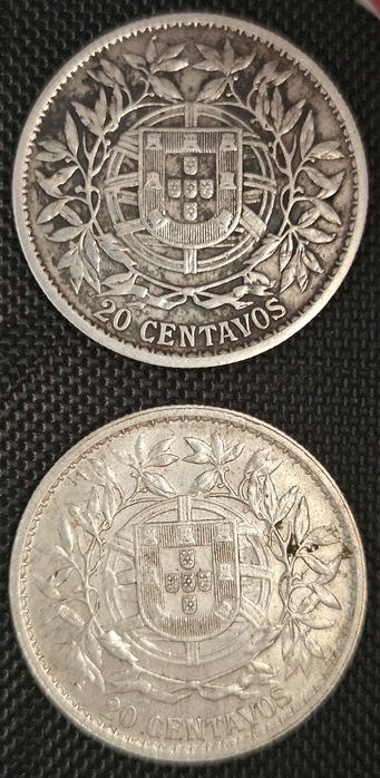 Coleção 20 centavos 1913 e 1916