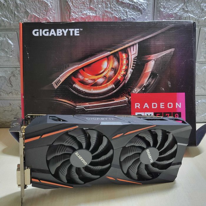 Видеокарта GTX 1070 gbтак же RX 570 4 gb gaming p104