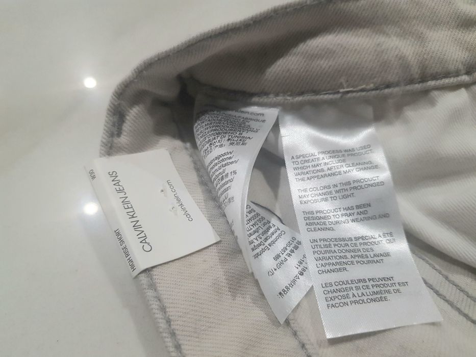 Szorty jeansowe z wysokim stanem Calvin Klein