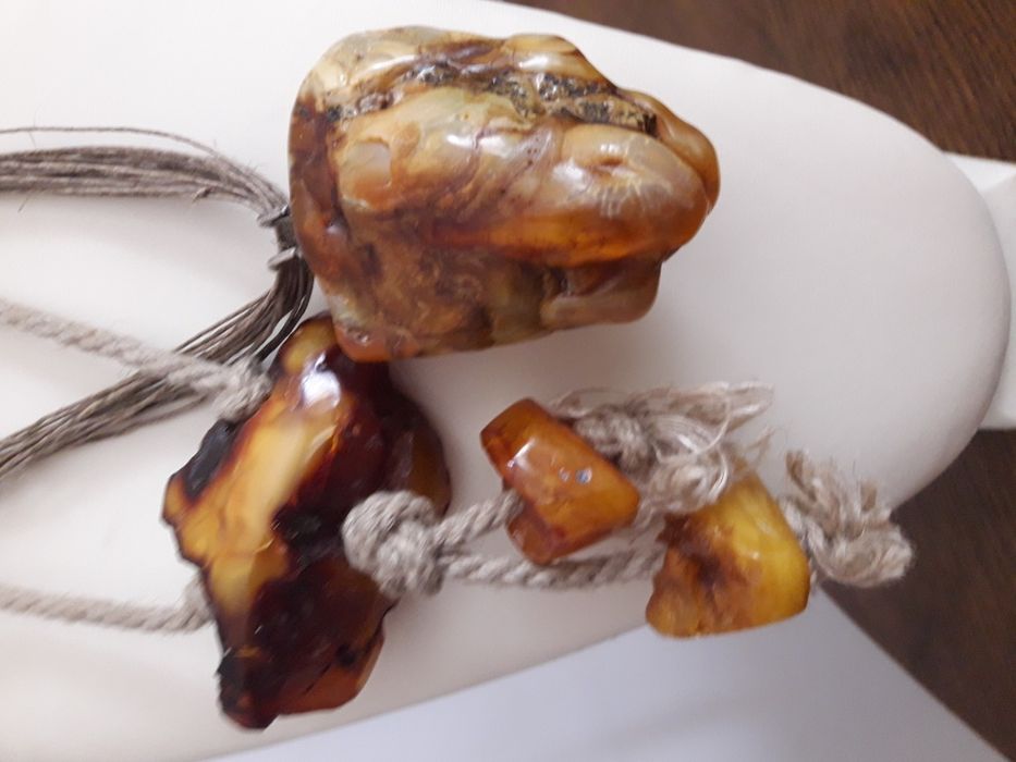 Wisior bursztyn bałtycki