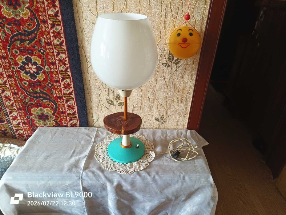 Винтажная настольная лампа - светильник Бокал времён СССР