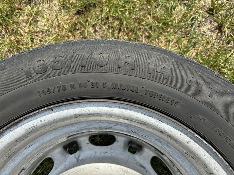 Komplet kół 165/70 R14