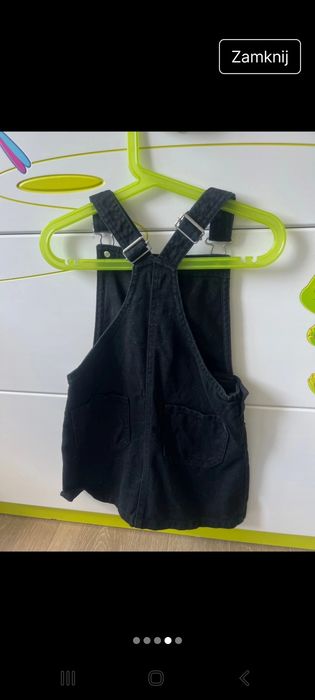 Spódniczka na szelkach dla dziewczynki