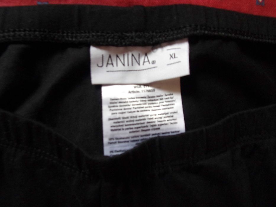 Duże czarne legginsy damskie Janina XL