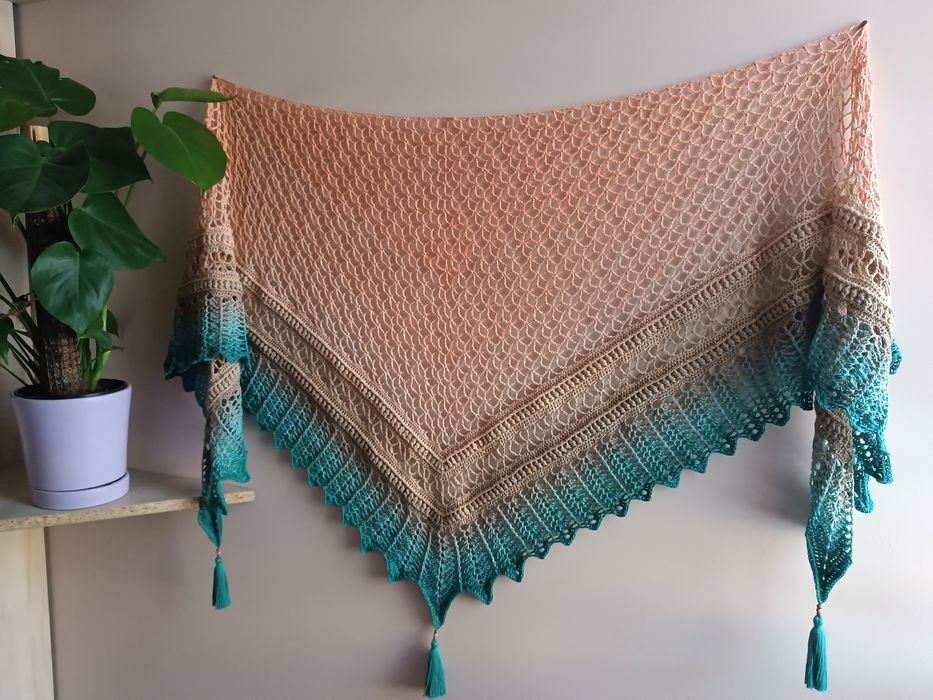 Zefir - zwiewna chusta na szydełku