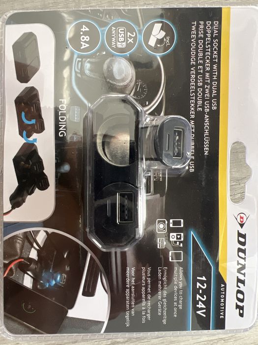 Ladowarka Rozdzielacz gniazda zapalniczki usb a usb c