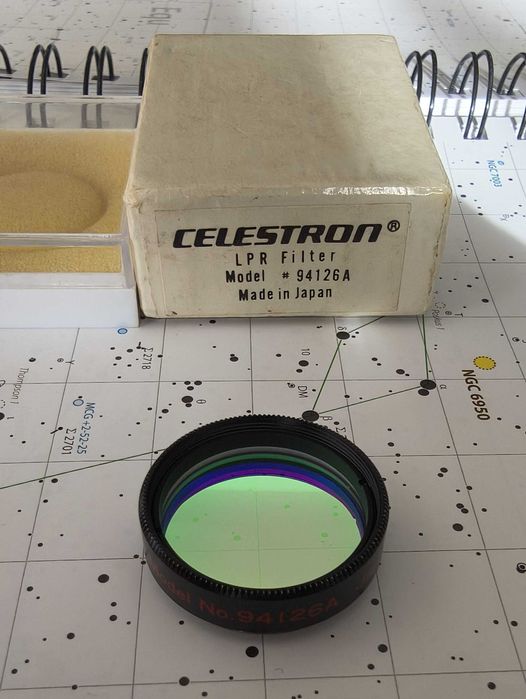 Filtro Celestron LPR UHC / Anti-poluíção 1.25" para Telescópios (Made in Japan)