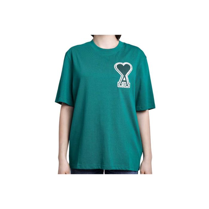 Футболка AMI Paris Exclusive Ami De Coeur T-Shirt Green