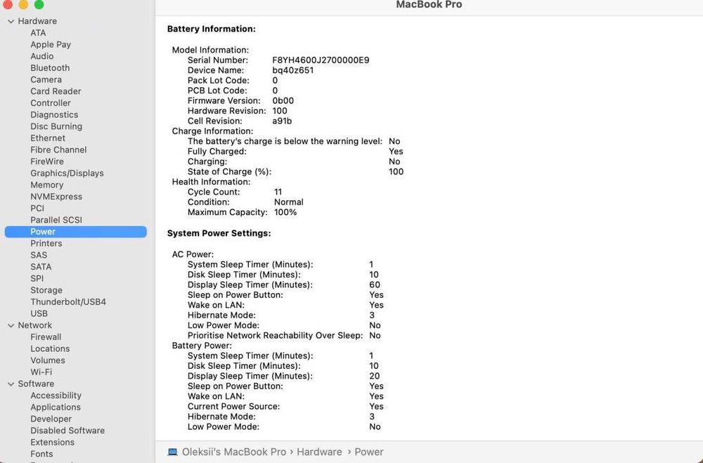 MacBook Pro 16" M3 Pro, 18GB, 512GB