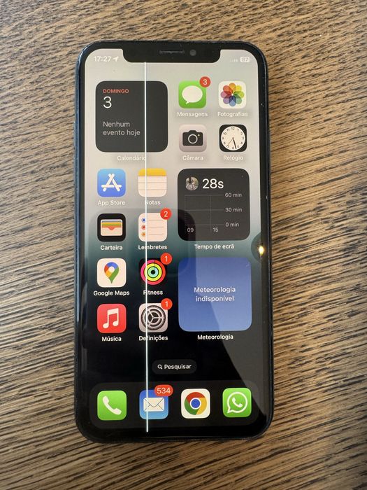 Iphone XS 256GB - funcional mas com risco no ecrã