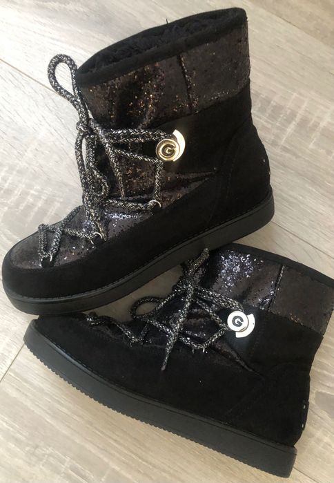 Теплі зимові чоботи GUESS, оригінал , чорного кольору , розмір 36