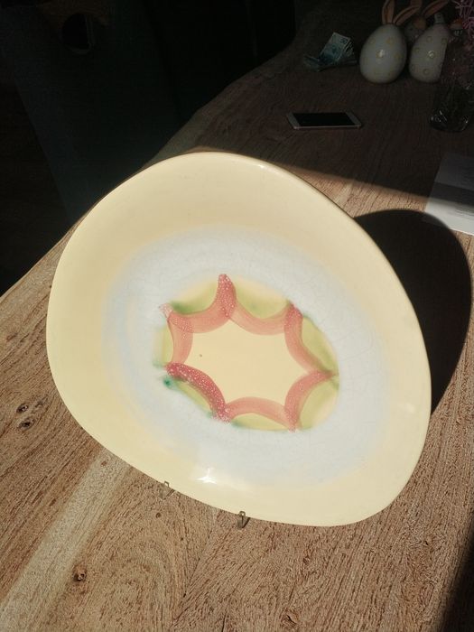 Patera fajans Włocławek "Picasso" antyk