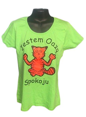 Koszulka Damska Jestem Oazą Spokoju kot roz. M