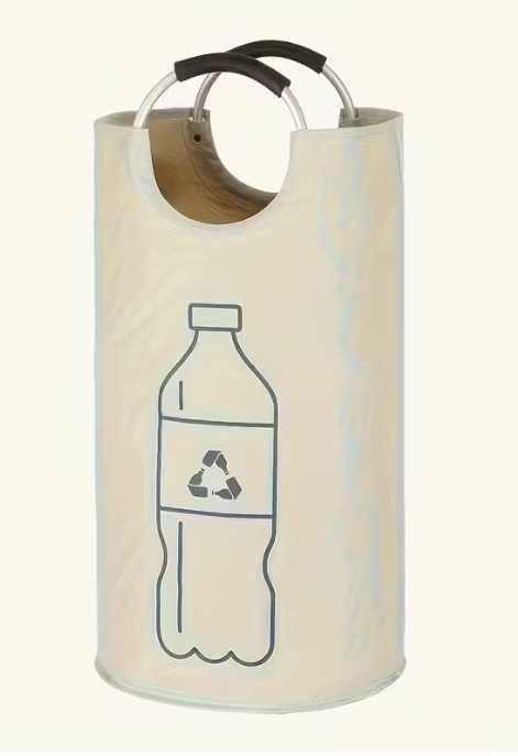 Kosz / torba na butelki i recykling (38 × 72 cm) - beżowy