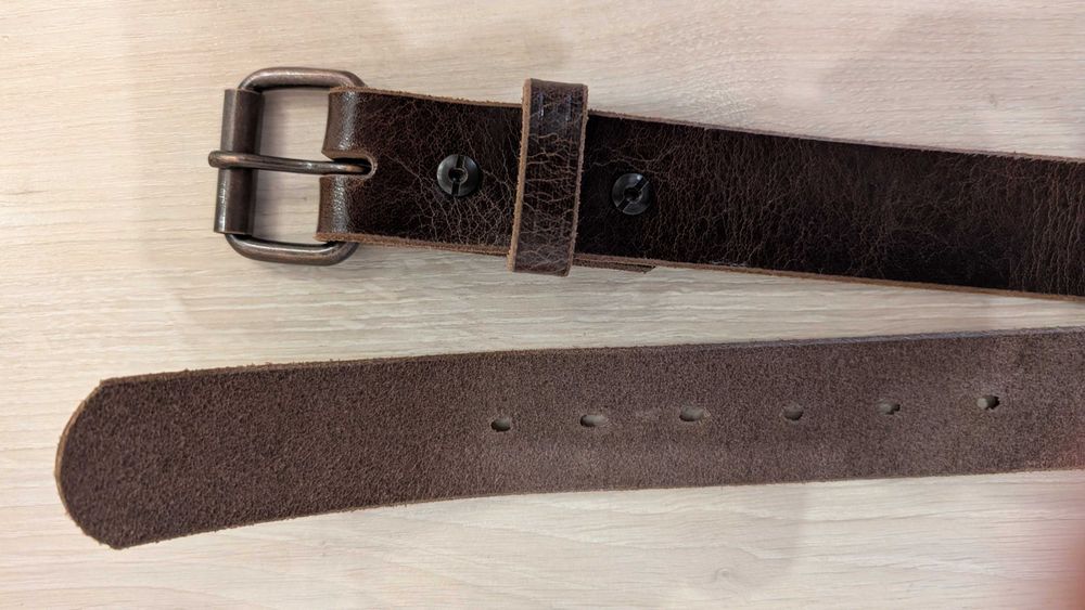 Ремінь чоловічий Hanks Belts "The Rustic" — шкіра Full Grain, США, розмір 42