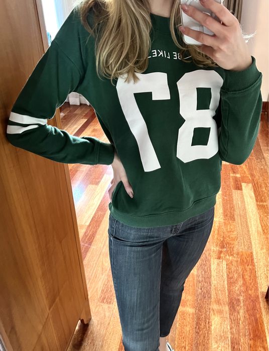 Zielona bluza Pull & Bear