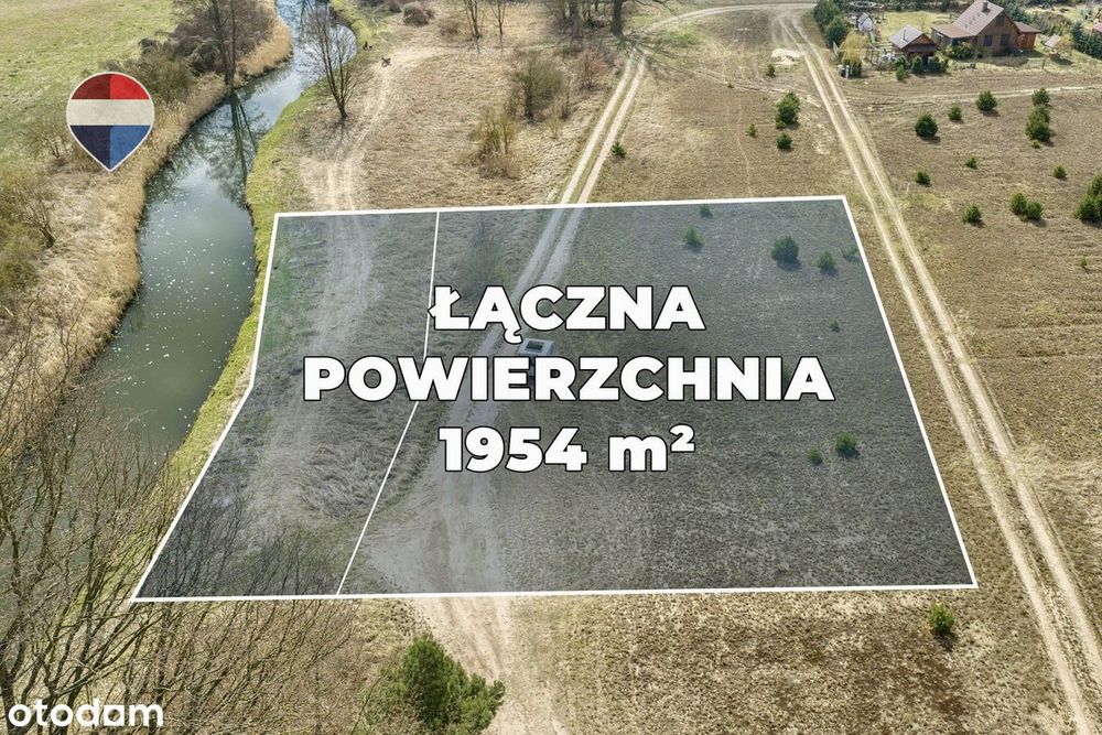 Działka z linią brzegową i zabudową rekreacyjną - Widok 2
