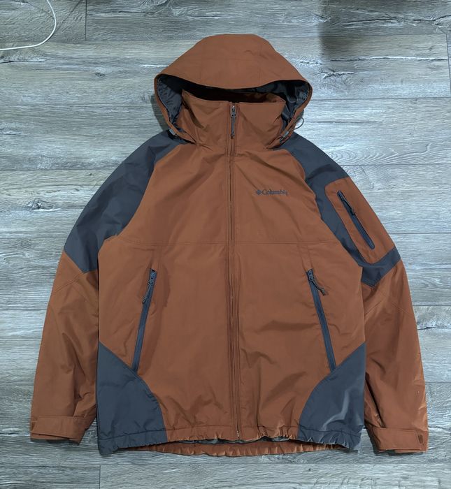 Kurtka Columbia Waterproof M brązowo-szara męska Cityscape