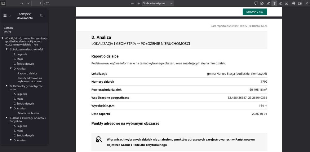 Działka rolno -leśna obręb ewidencyjny NURZEC-STACJA - Widok 4