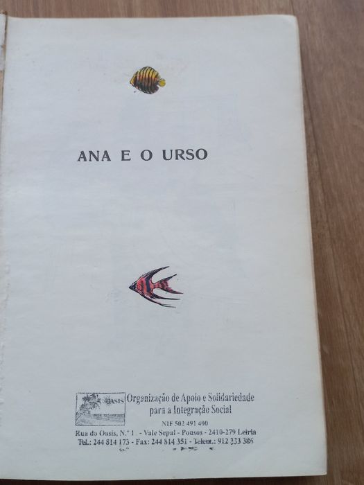 Livro infantil A Ana e o Urso