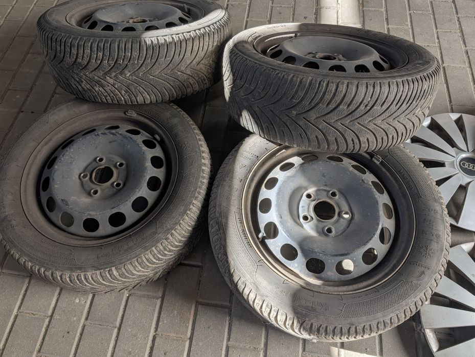 Opony zimowe Krisalp HP3 - 205/55/R16 na stalowych felgach + gratis kołpaki Audi