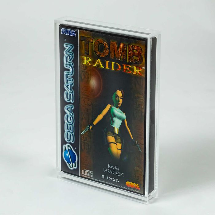 Caixas em acrílico para jogos Sega Saturn single disc
