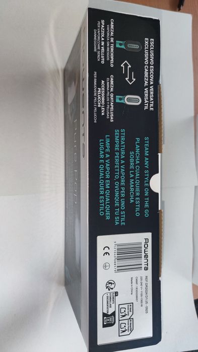 Escova de Engomar a Vapor ROWENTA Pure Pop - novo em caixa