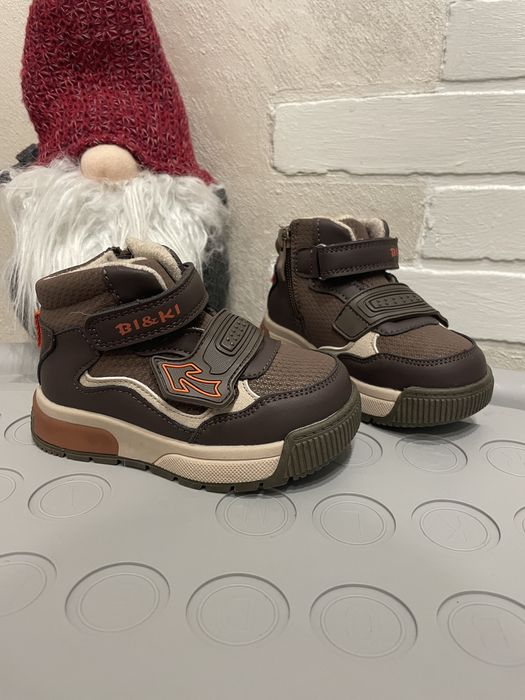 Дитячі осінні черевики TOM M. (Bi&Ki) + LED з байкою. Розміри 23-28