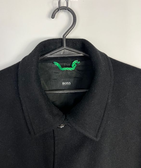 Wełniany Sweter Hugo Boss Klasyczny Czarny